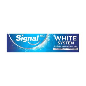 خمیر دندان سفید کننده سیگنال مدل White System حجم 75 میل sizinlala.ir