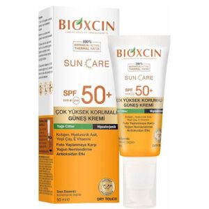 کرم ضد آفتاب بی رنگ بیوکسین +SPF50 مناسب پوست چرب 50 میل sizinkala.ir